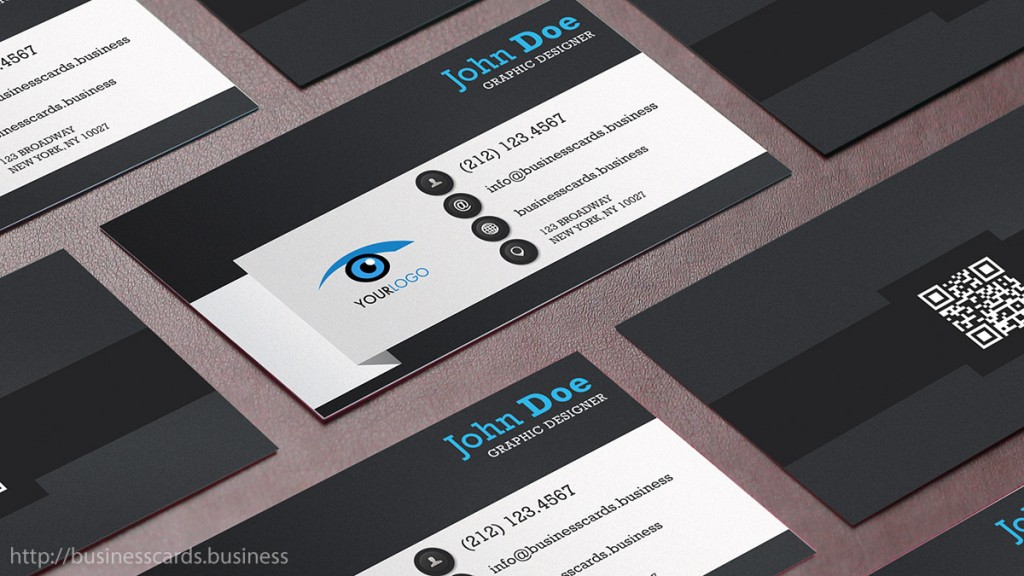 Free QR Code Business Card Template