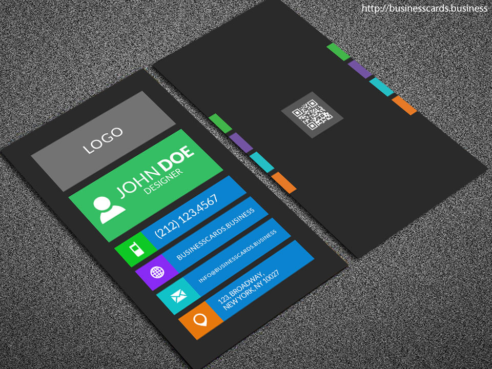 Business Card Template For Microsoft Powerpoint