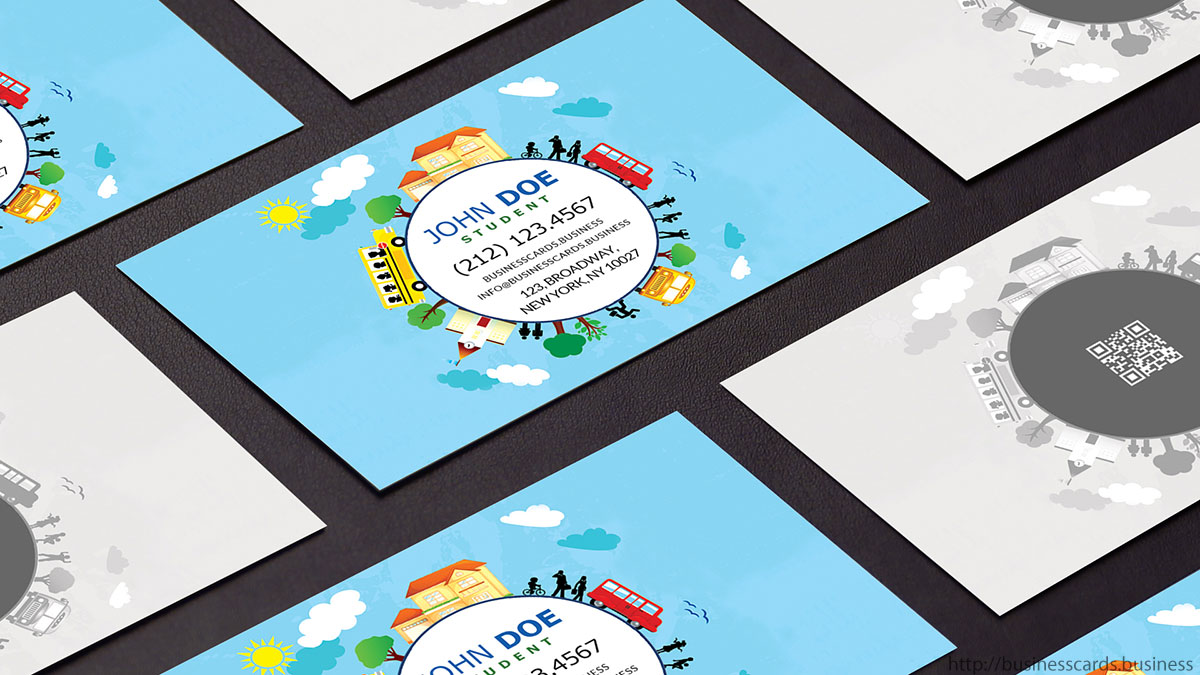 Free Student Business Card Template : Business Cards Templates