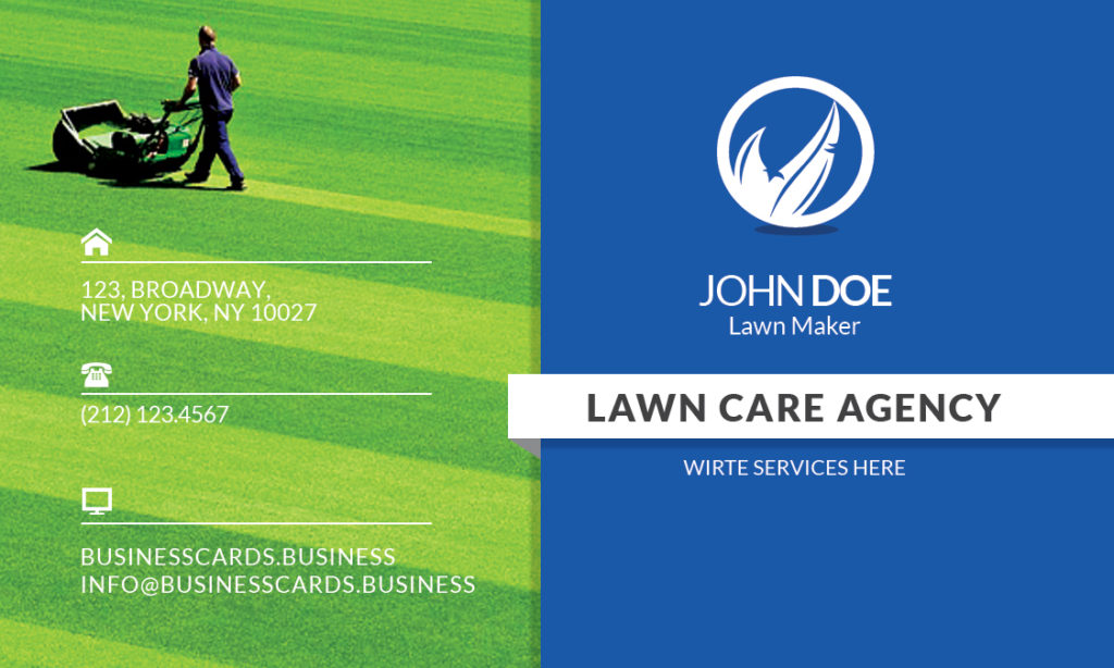 Free Lawn Care Business Card Template for Photoshop ...