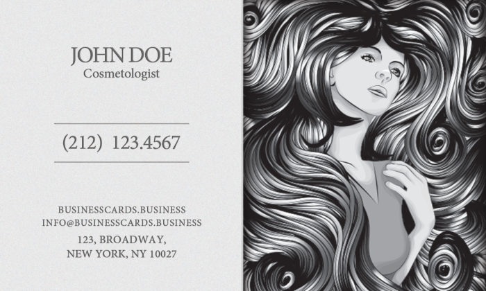 Free Cosmetology Business Card Template PSD : Business Cards Templates