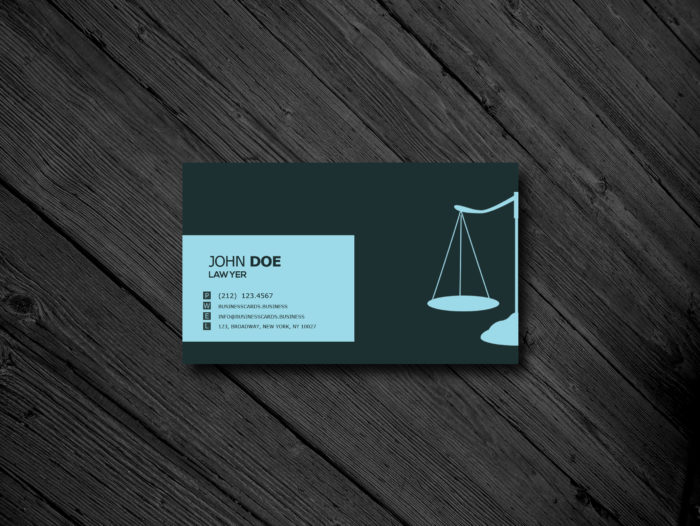 Free Lawyer Business Card PSD Template