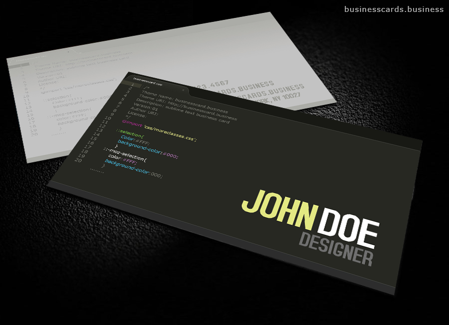 Free Developer Business Card Template for Photoshop